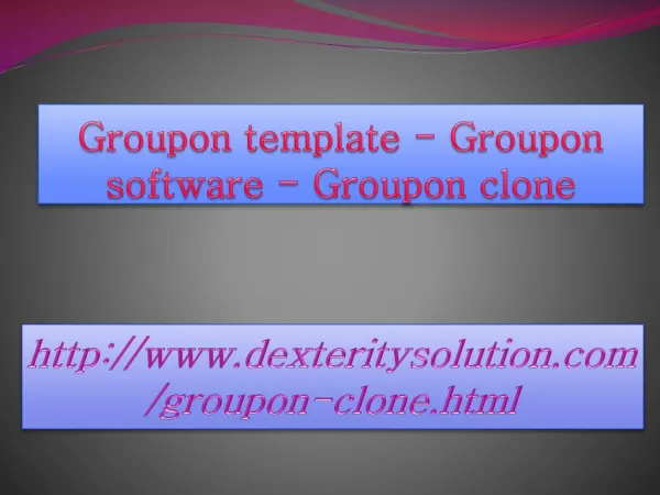 Groupon template - Groupon software - Groupon clone