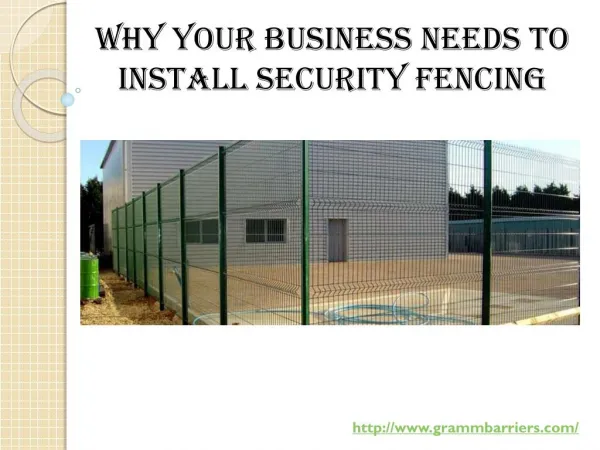 Why your Business Needs to Install Security Fencing