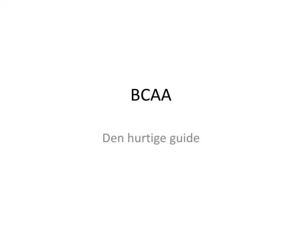 BCAA