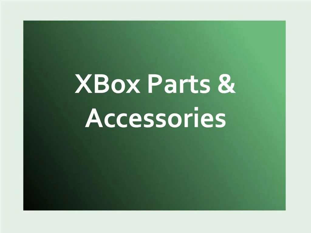 xbox parts accessories