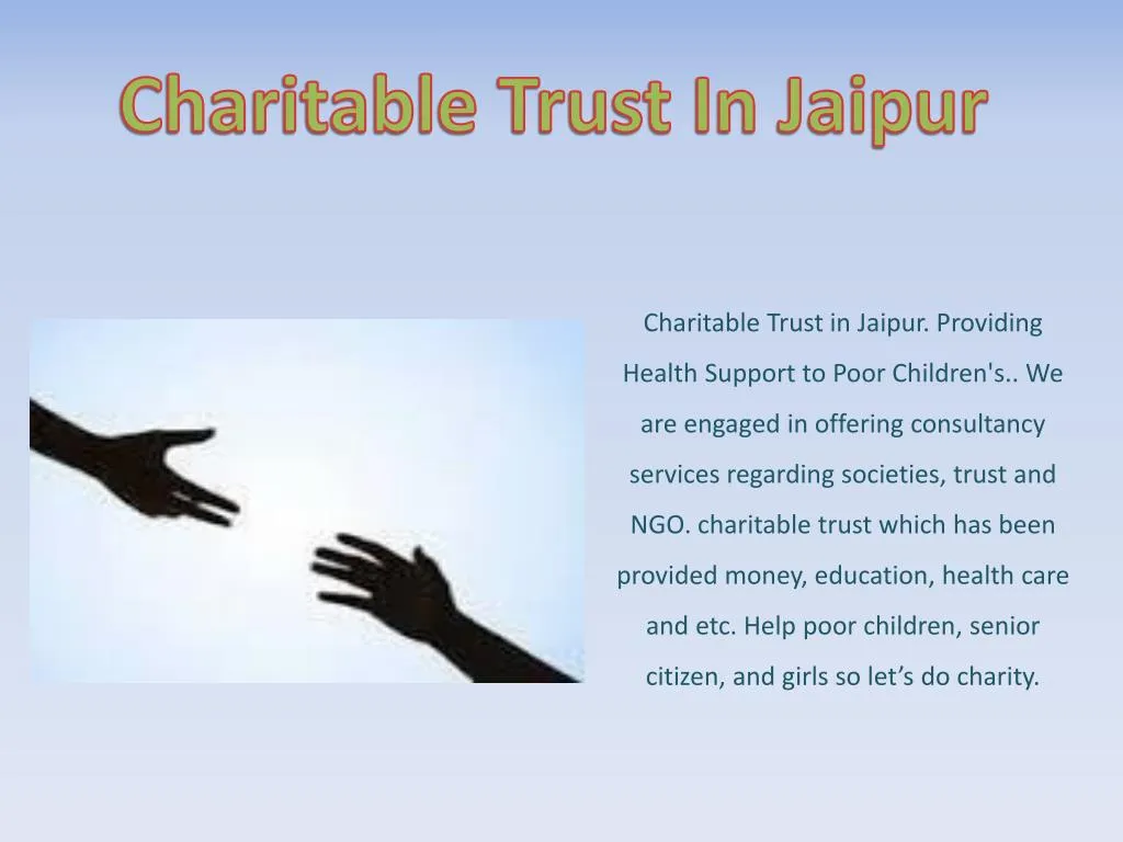 charitable trust in jaipur