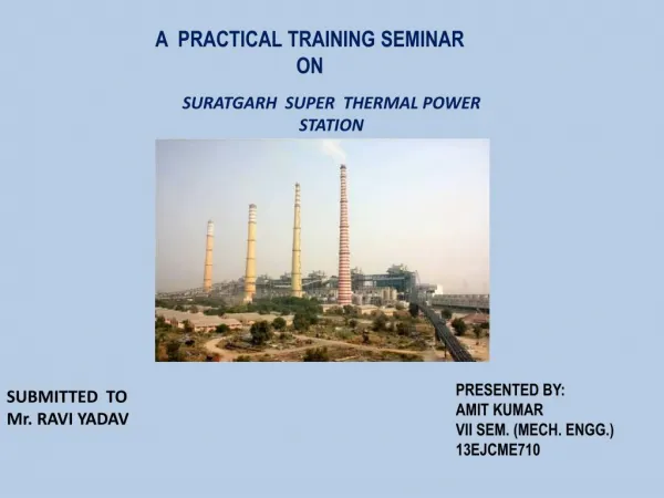 report on suratgarth thermal super power point