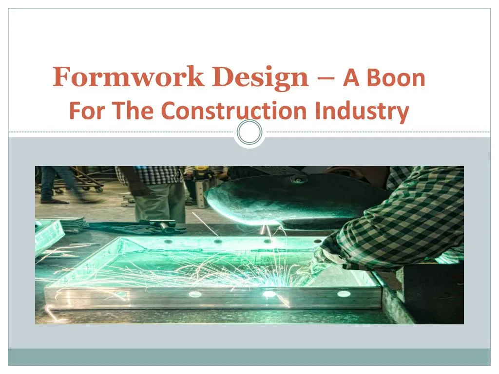 formwork design a boon for the construction industry