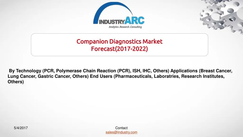 companion diagnostics market forecast 2017 2022