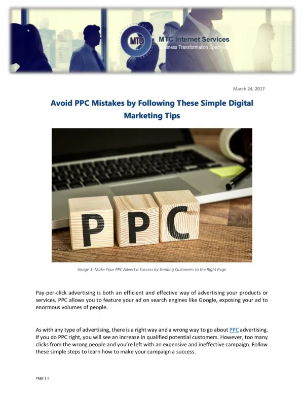 Avoid PPC Mistakes by Following These Simple Digital Marketing Tips