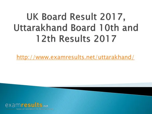 UK Board Result 2017, Uttarakhand Board 10th & 12th Class Results 2017