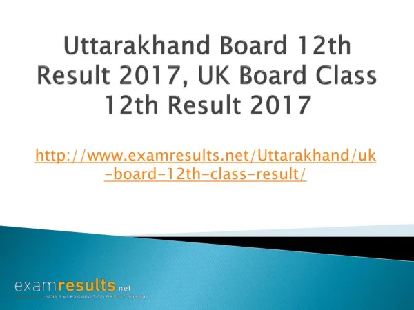 UK Board 12th Result 2017, Uttarakhand Board Class 12th Result 2017