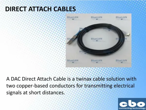 DIRECT ATTACH CABLES