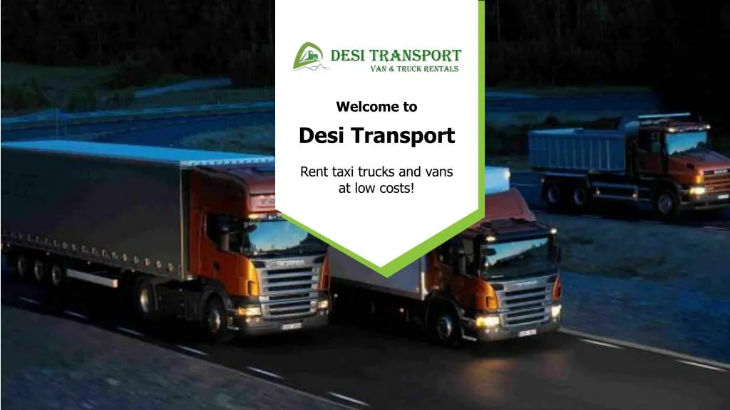 welcome to desi transport