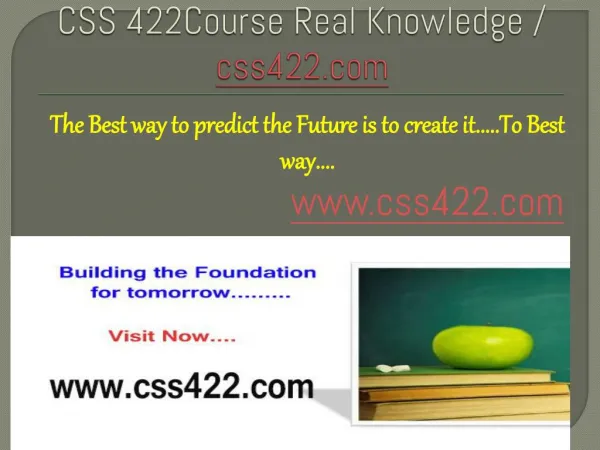 CSS 422Course Real Knowledge / css422.com