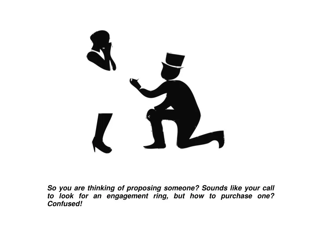 so you are thinking of proposing someone sounds