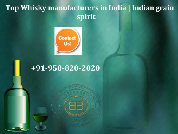 Best Whisky Brand in India http://www.bangbrews.com/