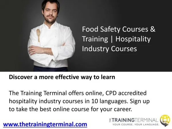 Food Safety Courses & Training | Hospitality Industry Courses