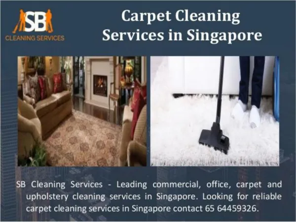 Get upholstery cleaners in Singapore