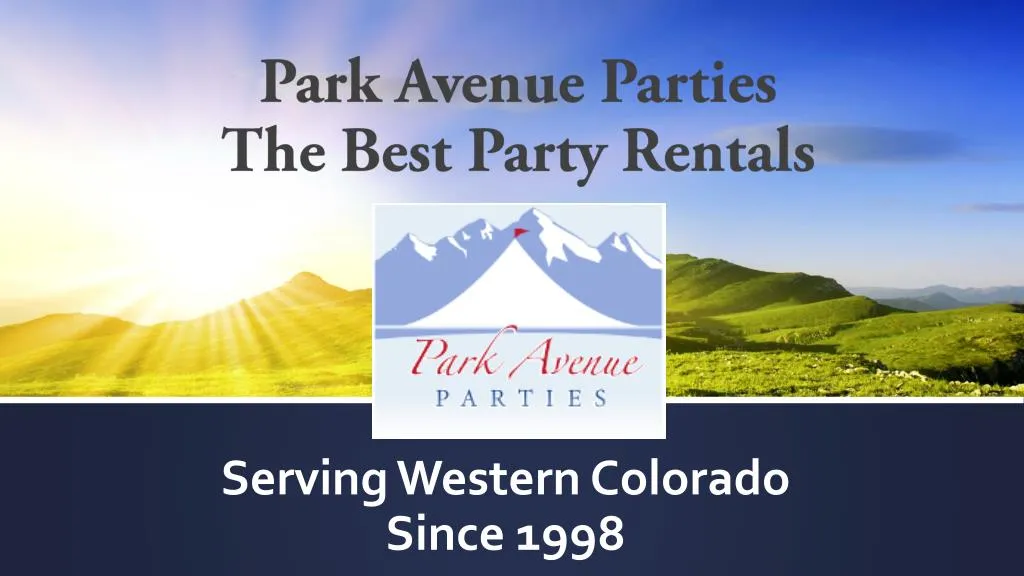 park avenue parties the best party rentals