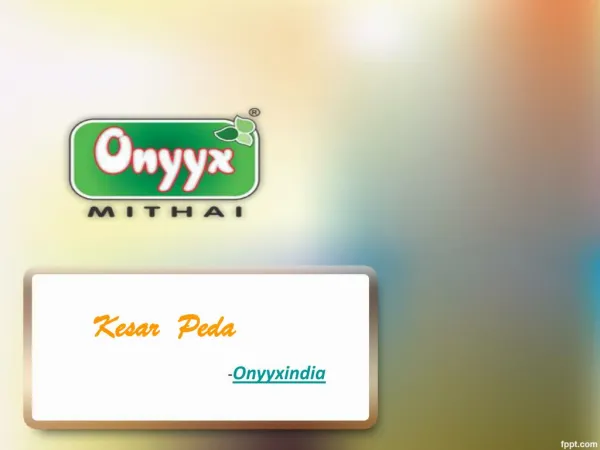 Order Online Kesar Peda at Onyyx India
