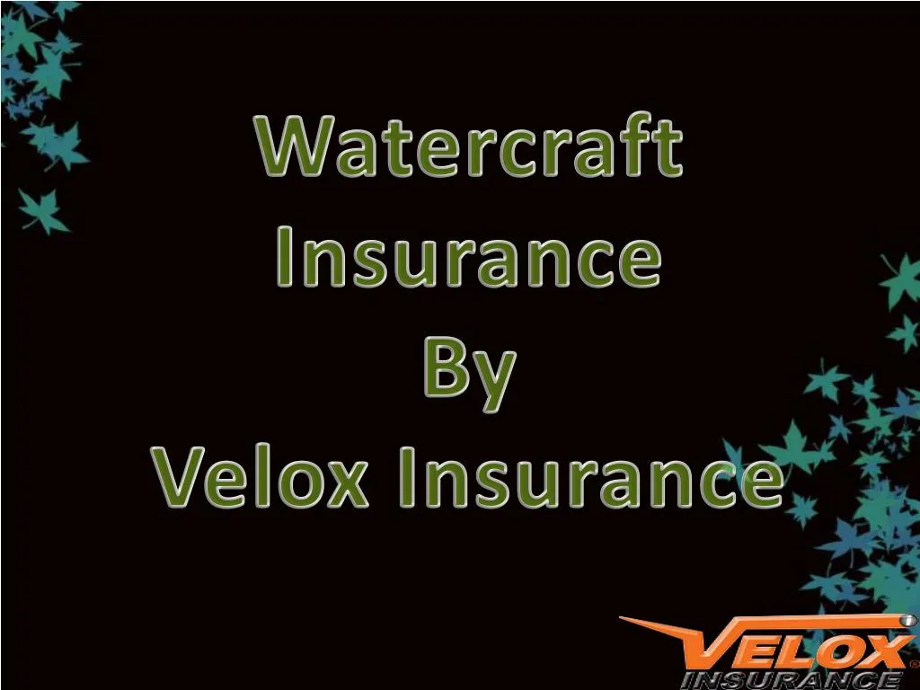 watercraft insurance by velox insurance