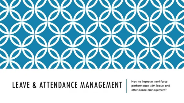 Leave & Attendance Management Software