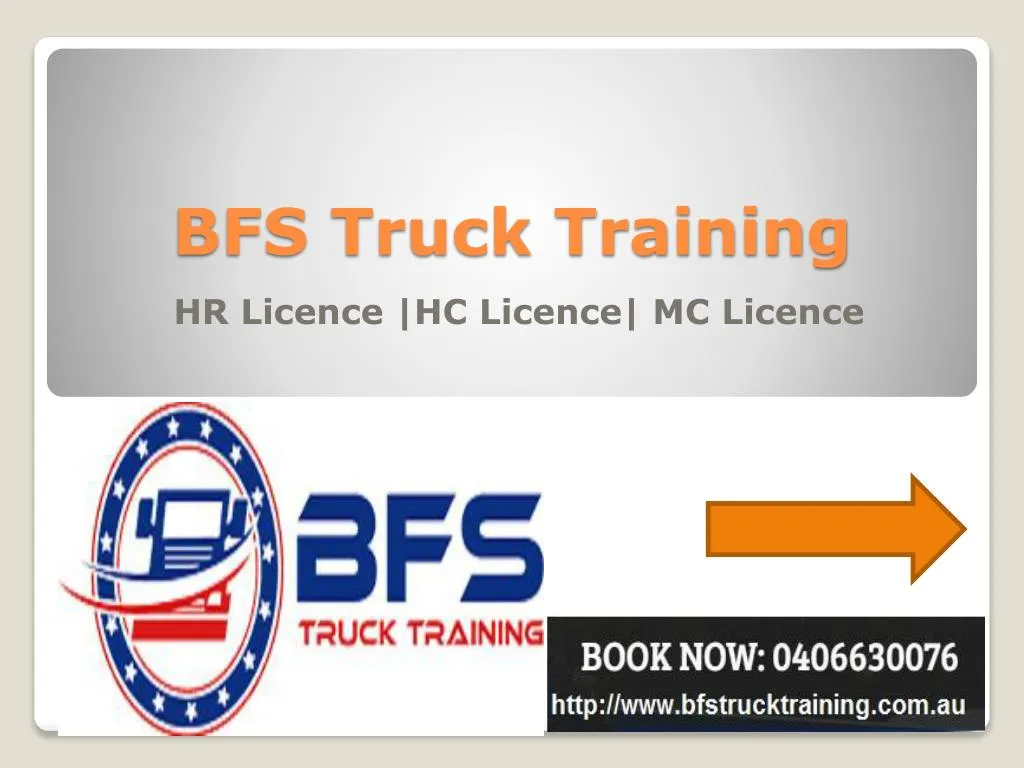 bfs truck training