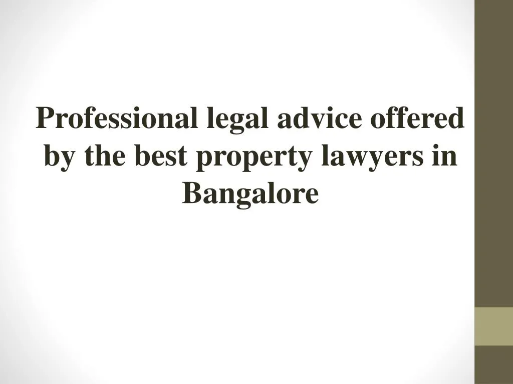 professional legal advice offered by the best