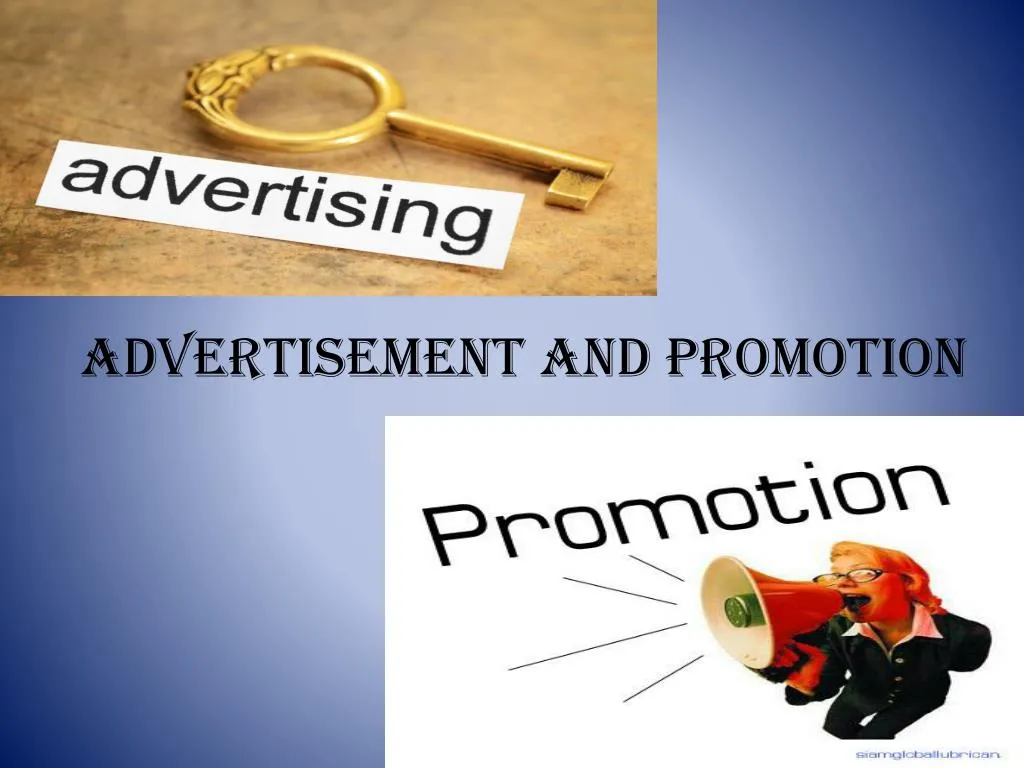 advertisement and promotion