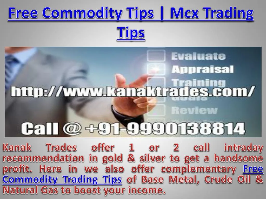 free commodity tips mcx trading tips