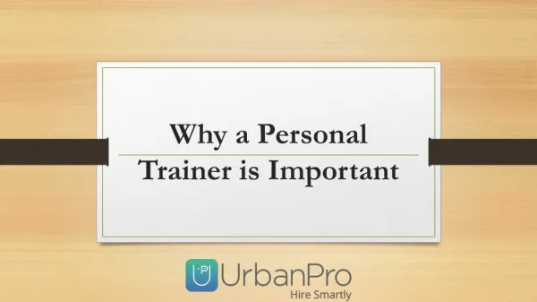 Why a Personal Trainer is Important