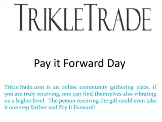 Pay it Forward Day - slide 1
