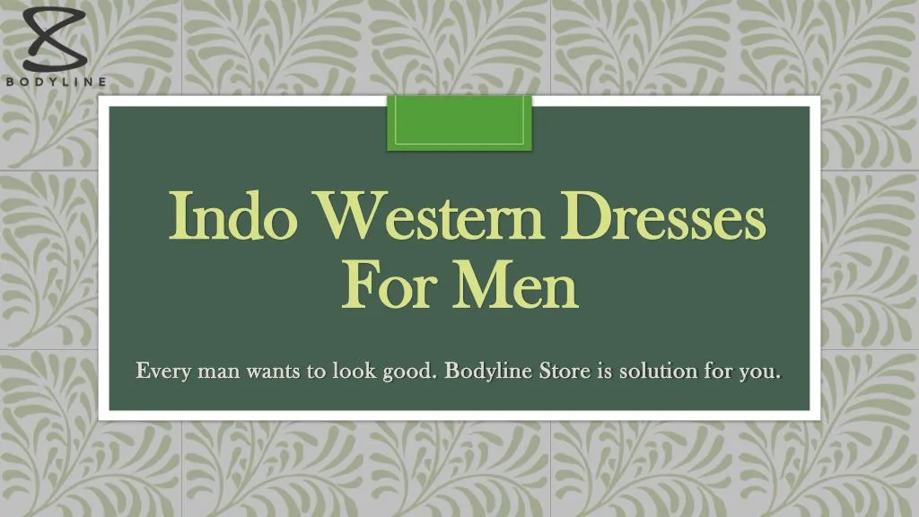 indo western dresses for men