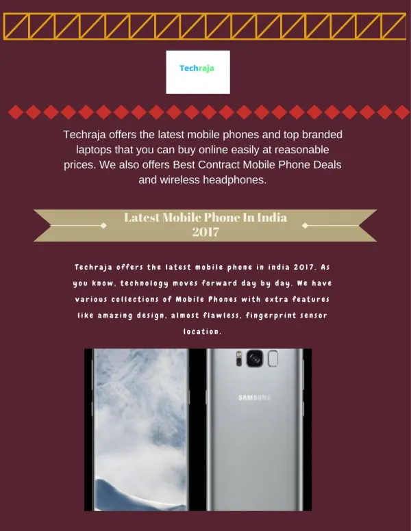 Latest Mobile Phone In India 2017