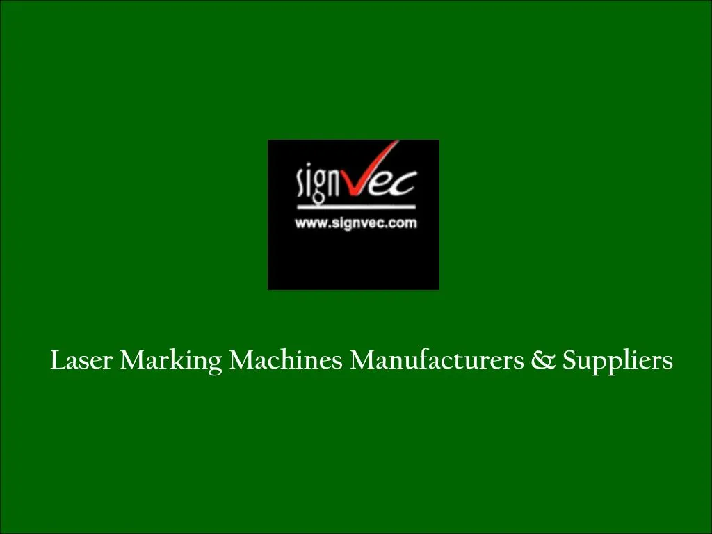 laser marking machines manufacturers suppliers