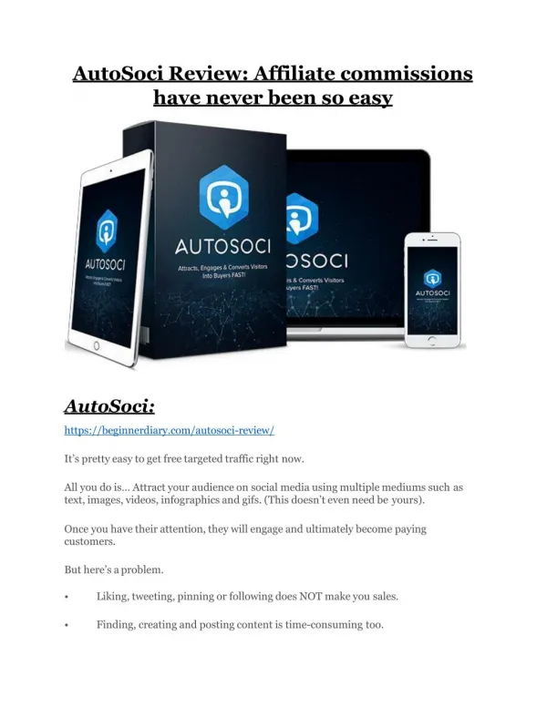 AutoSoci review & huge 100 bonus items