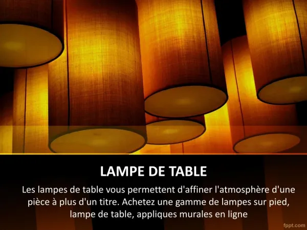 Lampe De Table