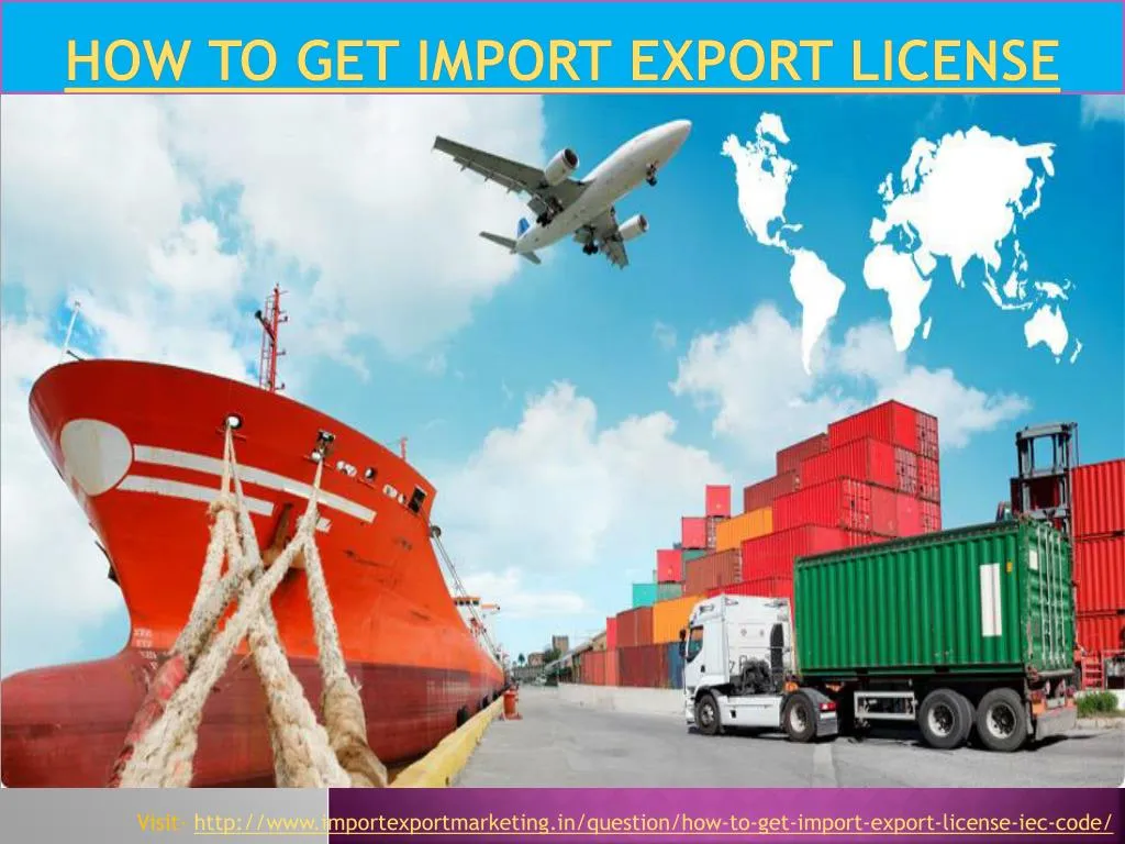 how to get import export license