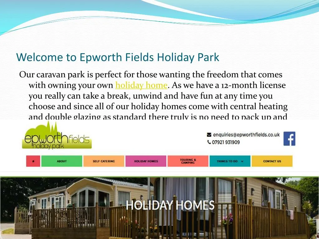 welcome to epworth fields holiday park