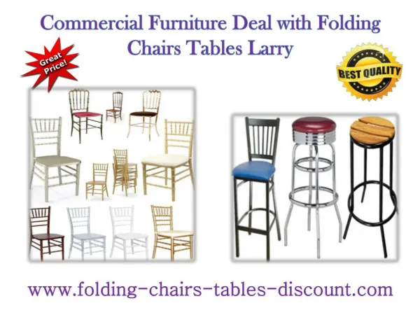 Commercial Furniture Deal with Folding Chairs Tables Larry