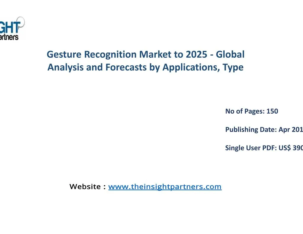gesture recognition market to 2025 global