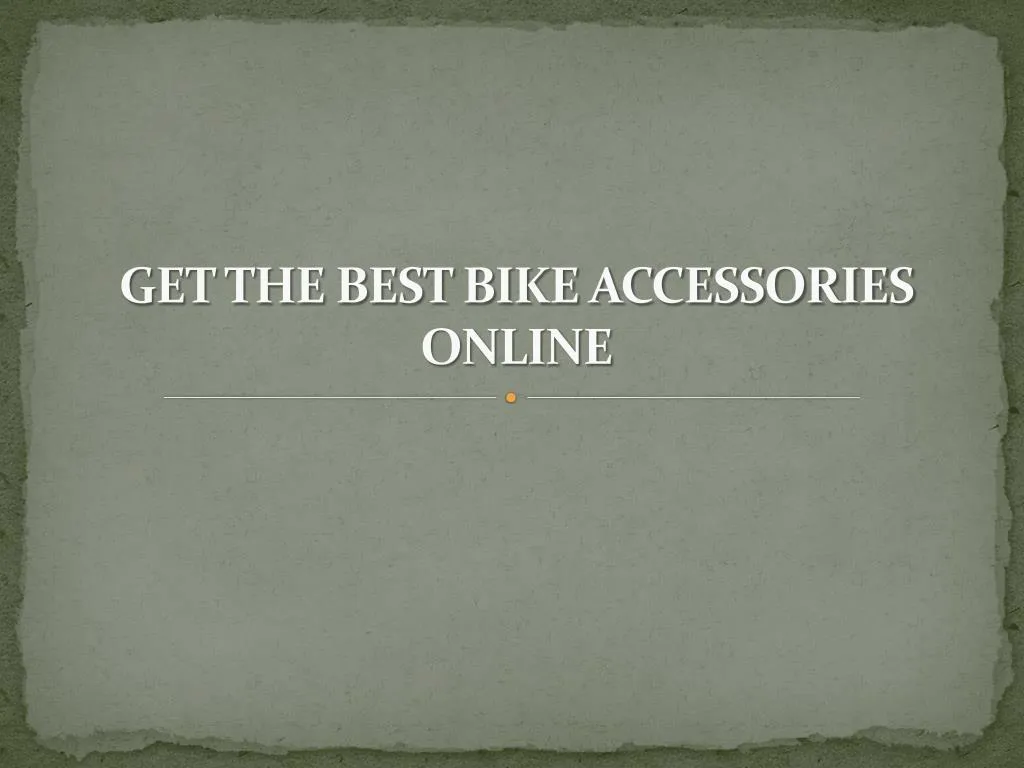 get the best bike accessories online