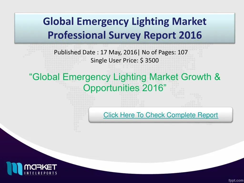 global emergency lighting market professional