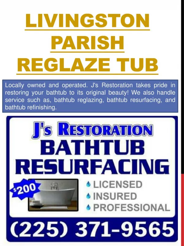 Lafayette bathtub resurfacing