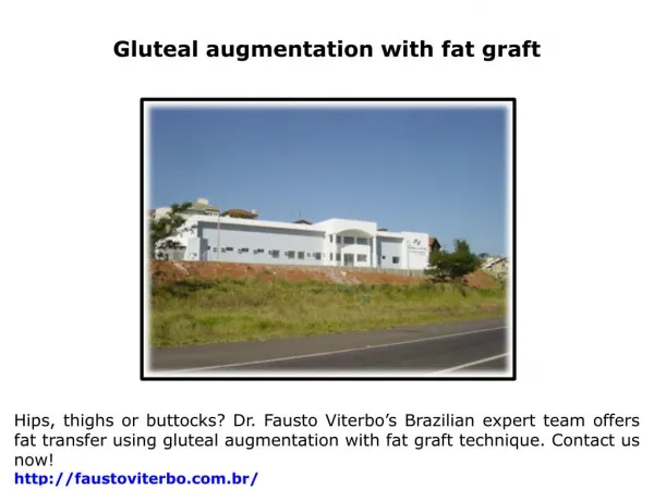 Gluteal augmentation with fat graft