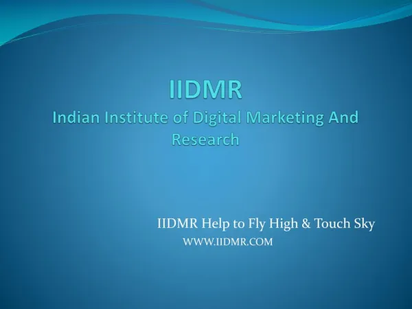 INDIAN institute of digital marketing and research