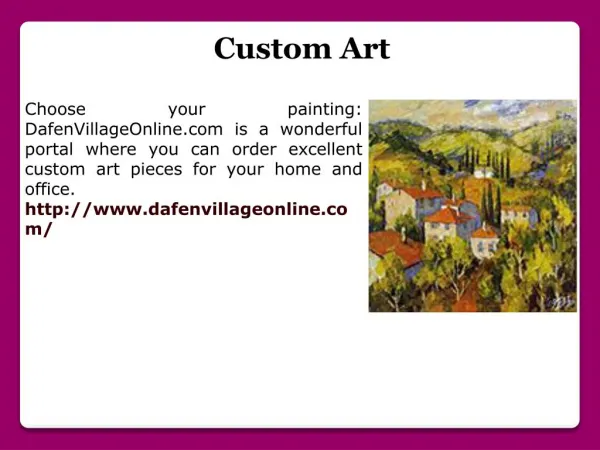 Customized Oil Painting