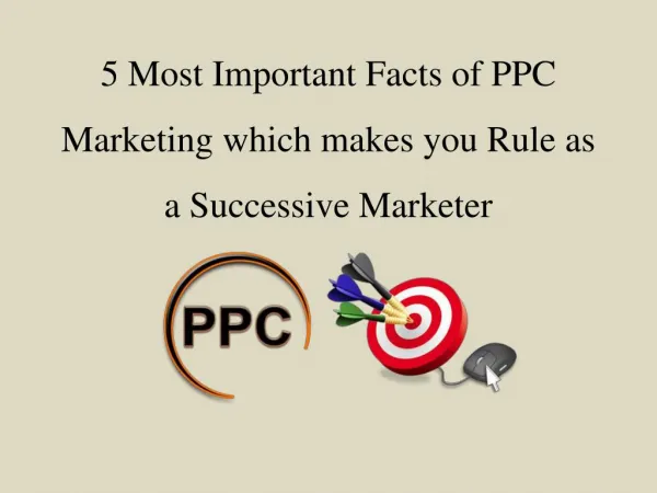 5 Important Facts of PPC Marketing | Iperidigi