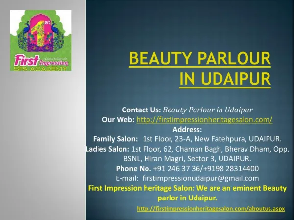 Beauty Parlour in Udaipur- Best_Parlour