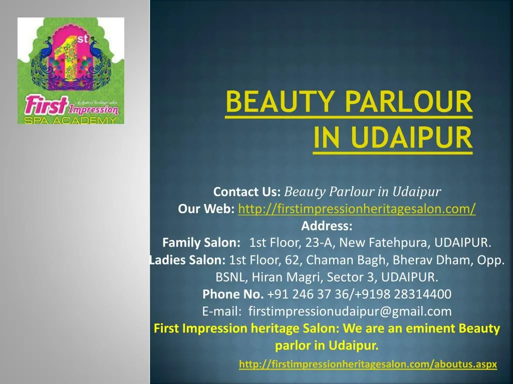 beauty parlour in udaipur