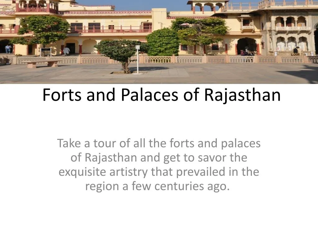 forts and palaces of rajasthan