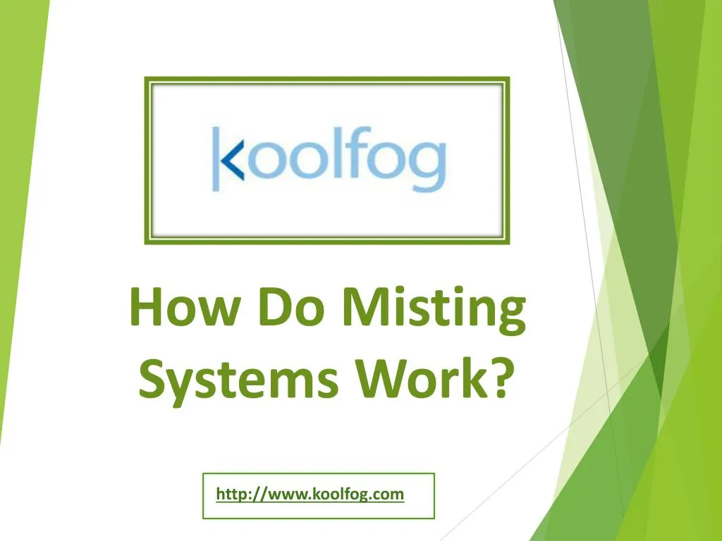 how do misting systems work