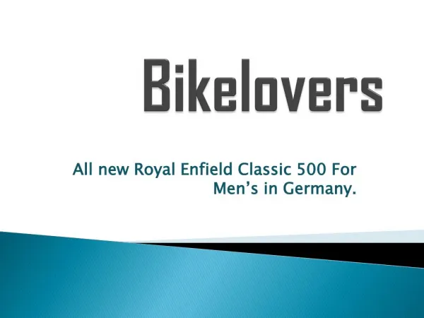 Bikelovers-Royal Enfield Motorcycle