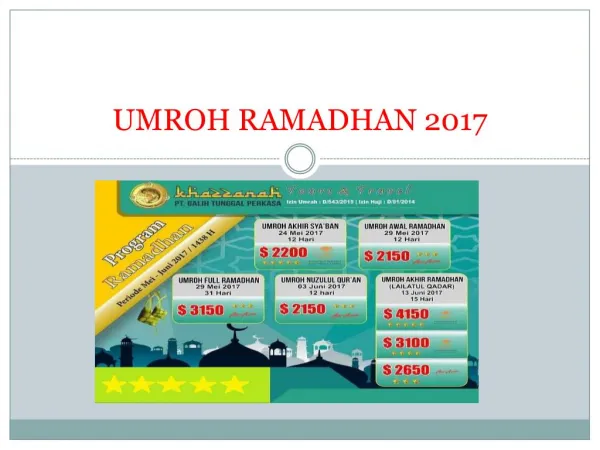 umroh ramadhan 2017